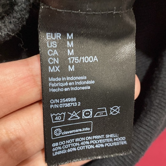 2/$20 Black Hoodie Flame Decal Size M - Picture 9 of 9